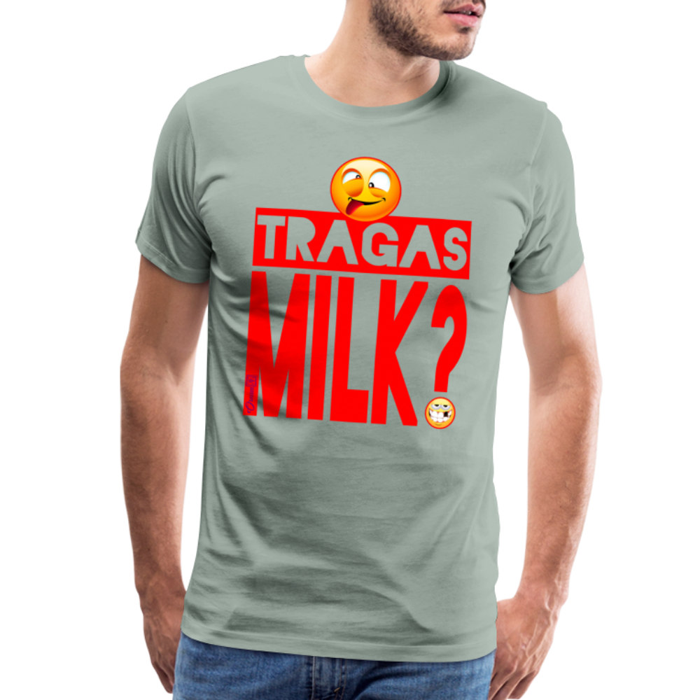 TRAGAS MILK? /// Tshirt - steel green